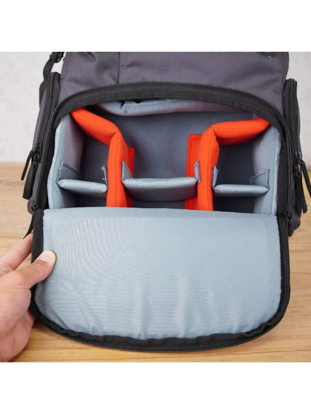 Manfrotto Metropolitan Camera Backpack Gray Multi Pockets Padded Protection NWT
